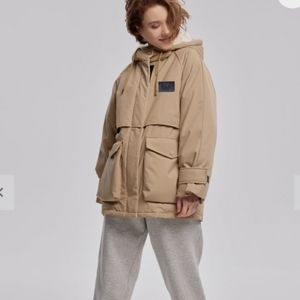 NWT Stouthearted Khaki Hooded Parka Coat (Khaki/Tan) - LIT Activewear